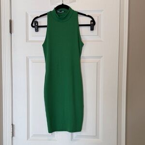 Lulu's Vibrant Green Sleeveless Mini Dress